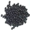 200 4mm Round Gunmetal Glass Beads
